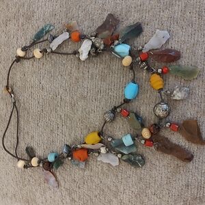 Super Chunky Colorful Western Style Necklace